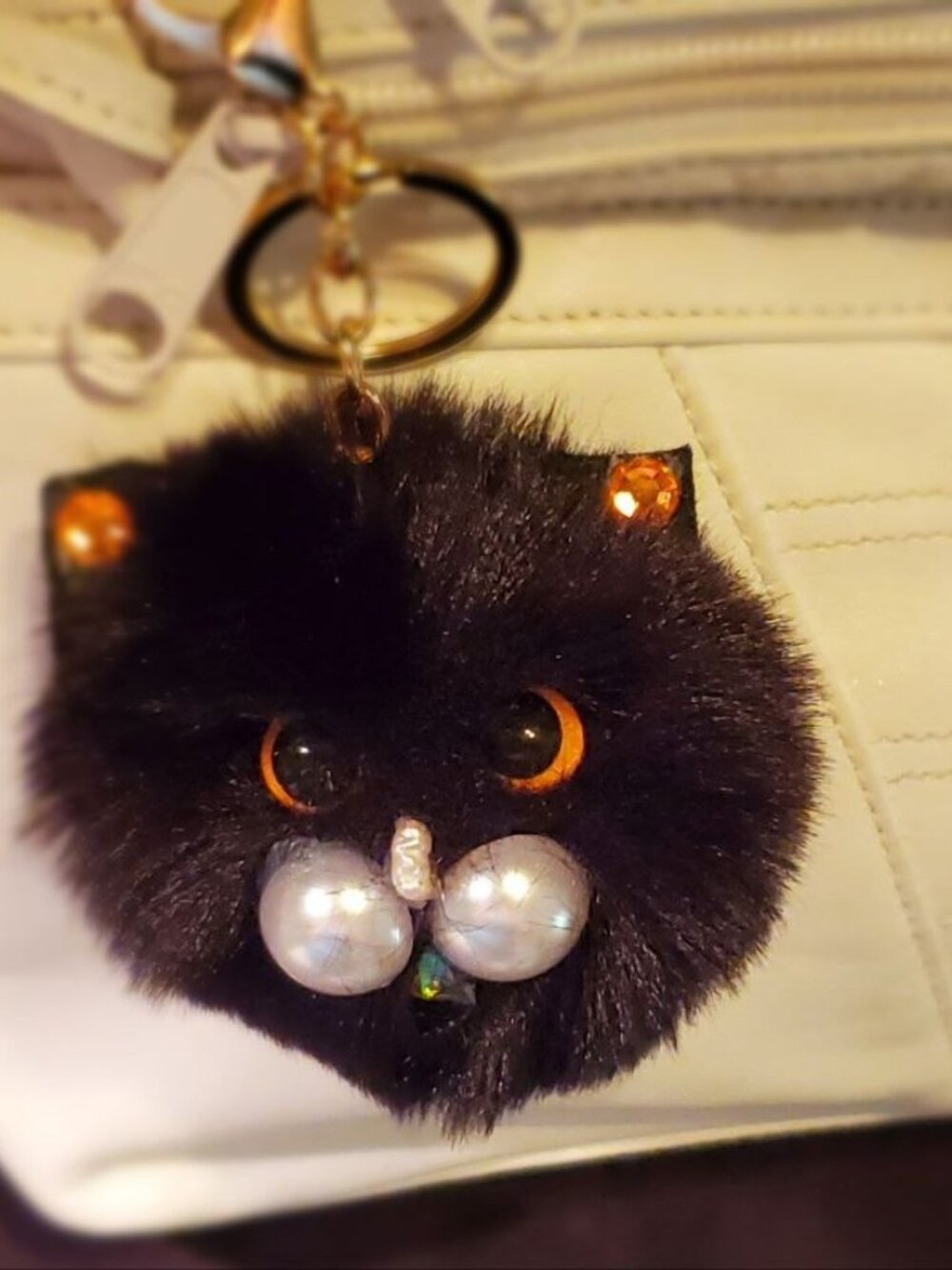 Mr. Chubby Cheeks Kitty Purse Charm